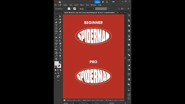 Adobe Illustrator 2025 Tips - How to insert text into any shape make Logo like a PRO #ducthangds