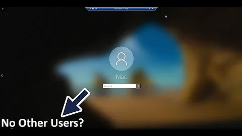 Windows 10:  The "Other User" option on Login Screen is MISSING