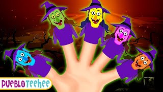 Familia De Dedos De Bruja | Canciones De Halloween Para Niños | Pueblo Teehee
