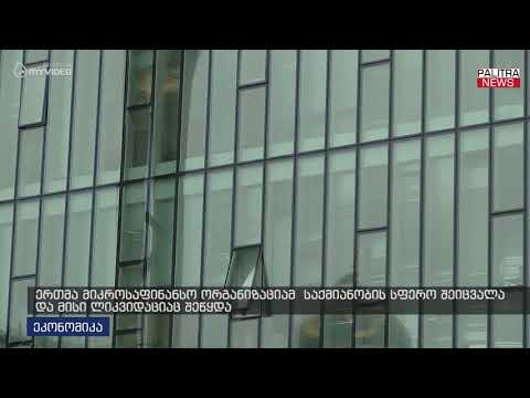 ერთმა მიკროსაფინანსო ორგანიზაციამ საქმიანობის სფერო შეიცვალა და მისი ლიკვიდაციაც შეწყდა