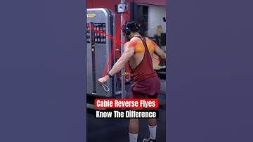 Cable Reverse Flyes: Know The Difference ⚠️ #back