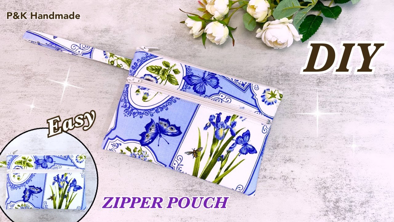 Super Easy💗How to Make Zipper Pouch Bag Sewing Ideas Diy Cute 2