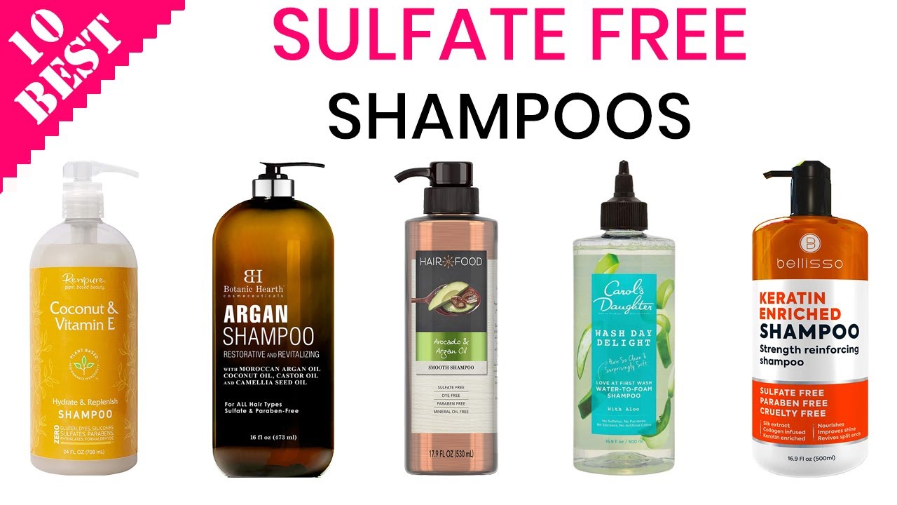 10 Best Sulfate Free Shampoos  Best Shampoo for Hair Fall Oily Scalp and Color Treated Hair