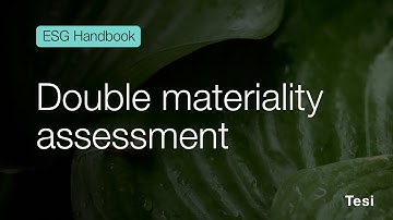 ESG Handbook: Double materiality assessment