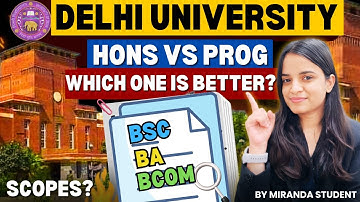 DU Hons vs Program degree🤔 What to Choose After CUET? ✅ BSc, BCom, BA hons or prog courses?