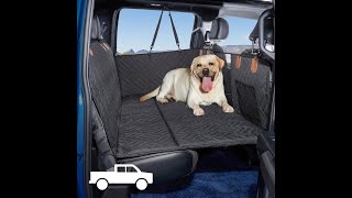 Dog Seat Cover and Bed for Trucks  Back Seat Extender and Hammock  NonInflatable Pet Mattress