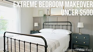 Guest Bedroom Makeover Under $500 | HomeWithStefani