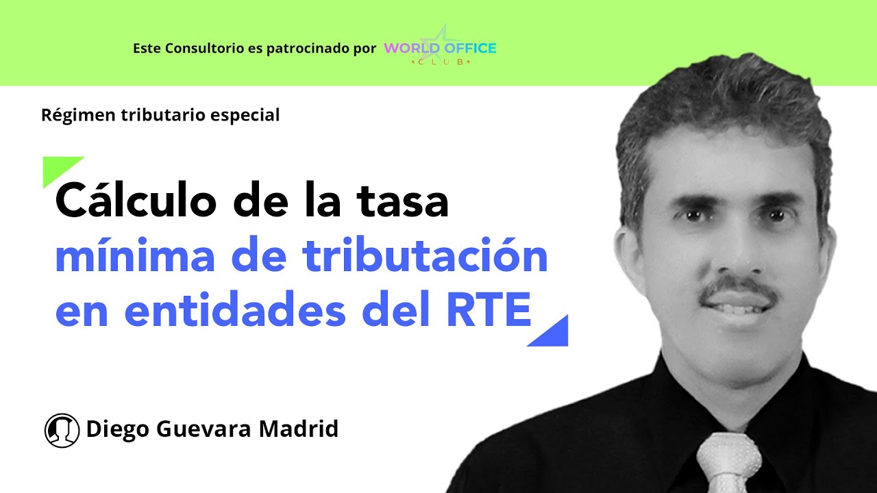 Entidades del régimen tributario especial sujetas al cálculo de la tasa ...