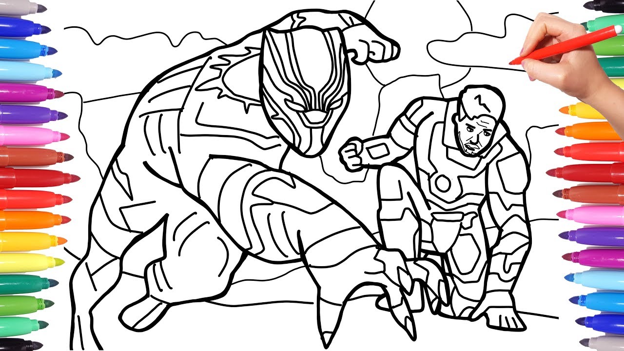 500 Black Panther Fighting Coloring Pages  Images