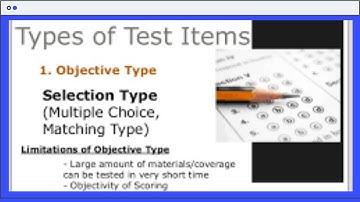 Types of Test ITEMS: Student Learning Assessment|Dr. Riaz Academy