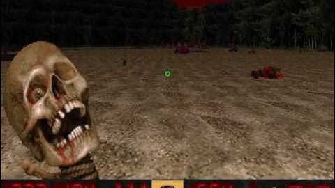 NeoDoom gameplay: Map 22 "Demonic Island"