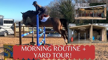 COURSE PRACTICE WITH MY YOUNG HORSE! - Inc Jump Lesson & Yard Tour!