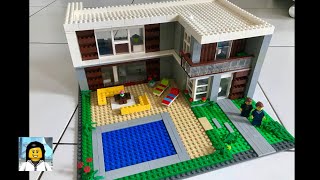 LEGO - Como Construir uma Encantadora Casa Moderna de Lego!