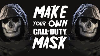 CUSTOM HALLOWEEN MASK | Creating a Custom Call of Duty Ghost Mask