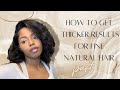 HOW TO MAKE HAIR THICKER WITH FLAT IRON + FINE NATURAL HAIR (TUTORIAL)