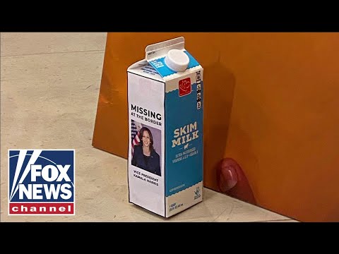 GOP put Kamala Harris' face on milk carton in response to absence on border