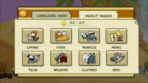 Scribblenauts Unlimited - Object Shards Part 6: Weapons.