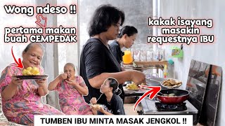 Tumben ibu minta masak jengkol‼️Wong ndeso baru pertama makan buah cempedak