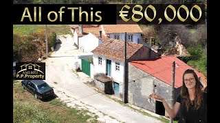 Cheap Houses for Sale in Portugal plus a Water Mill and a Garden €80,000