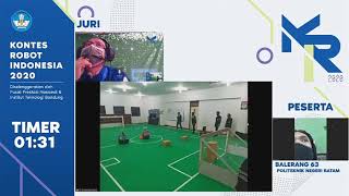 Kontes Robot Sepak Bola Indonesia 2020 - Tim Barelang 63 -Politeknik Negeri Batam - Sesi 3