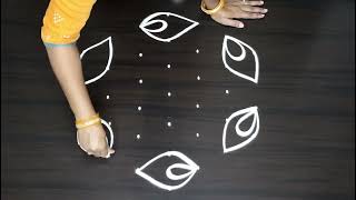 Maha Shivarathri muggulu || easy kolam designs || Great Indian Rangoli