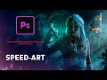 Создание Арта для игры ВЕДЬМАК 3 ДИКАЯ ОХОТА - Photoshop Speed Art