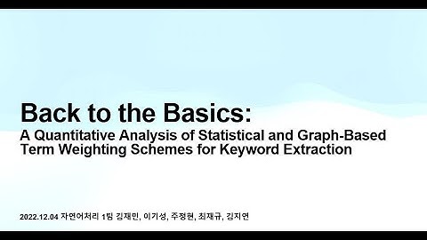 A Quantitative Analysis of Statistical and Graph-Based Term Weighting Schemes for Keyword Extraction