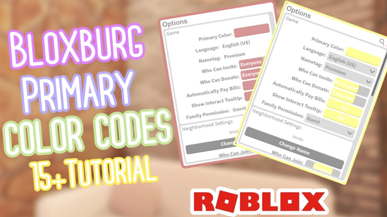Aesthetic Bloxburg Primary Colors Codes - canvas-side