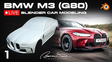Blender Car Modeling - Part 1 - BMW M3 Competition xDrive (G80)