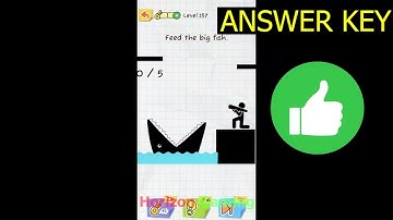 Draw 2 Save: Stickman Puzzle LEVEL 157 Feed the big fish - Gameplay Walkthrough Android IOS