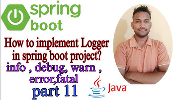 Spring Boot Framework tutorial #11 How to use Logger in Spring Boot project #springboot #java