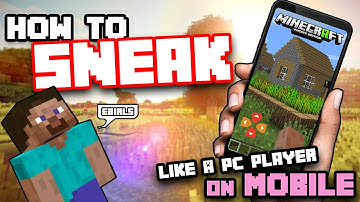 How To: Sneak SUPER fast on Mobile! (MCPE) (read desc.)