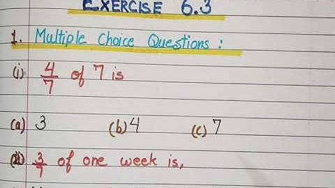 Class-5 | Chapter-6 | Multiplication and Division of Fractions (Exercise 6.3)