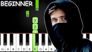 Alan Walker - Faded | Beginner Piano Tutorial