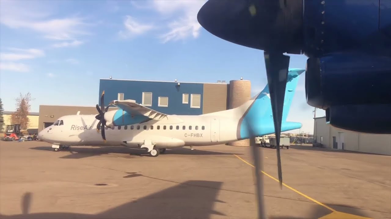 Rise Air ATR-42-300 Landing in Saskatoon (September 2023)