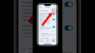 chrome save password settingOn Auto save passwords in chrome #shorts #shortfeed #youtubeshorts