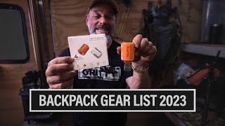 BACKPACK GEAR LIST 2023 | THRIVE IN THE BACKCOUNTRY  EP. 815