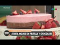 Torta mousse de frutilla y chocolate - Morfi