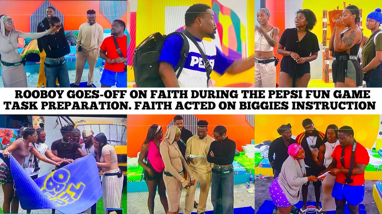 ROOBOY CLASHES WITH FAITH OVER PEPSI MAT FUN GAME | BIG BROTHER NAIJA SEASON 10 DRAMA