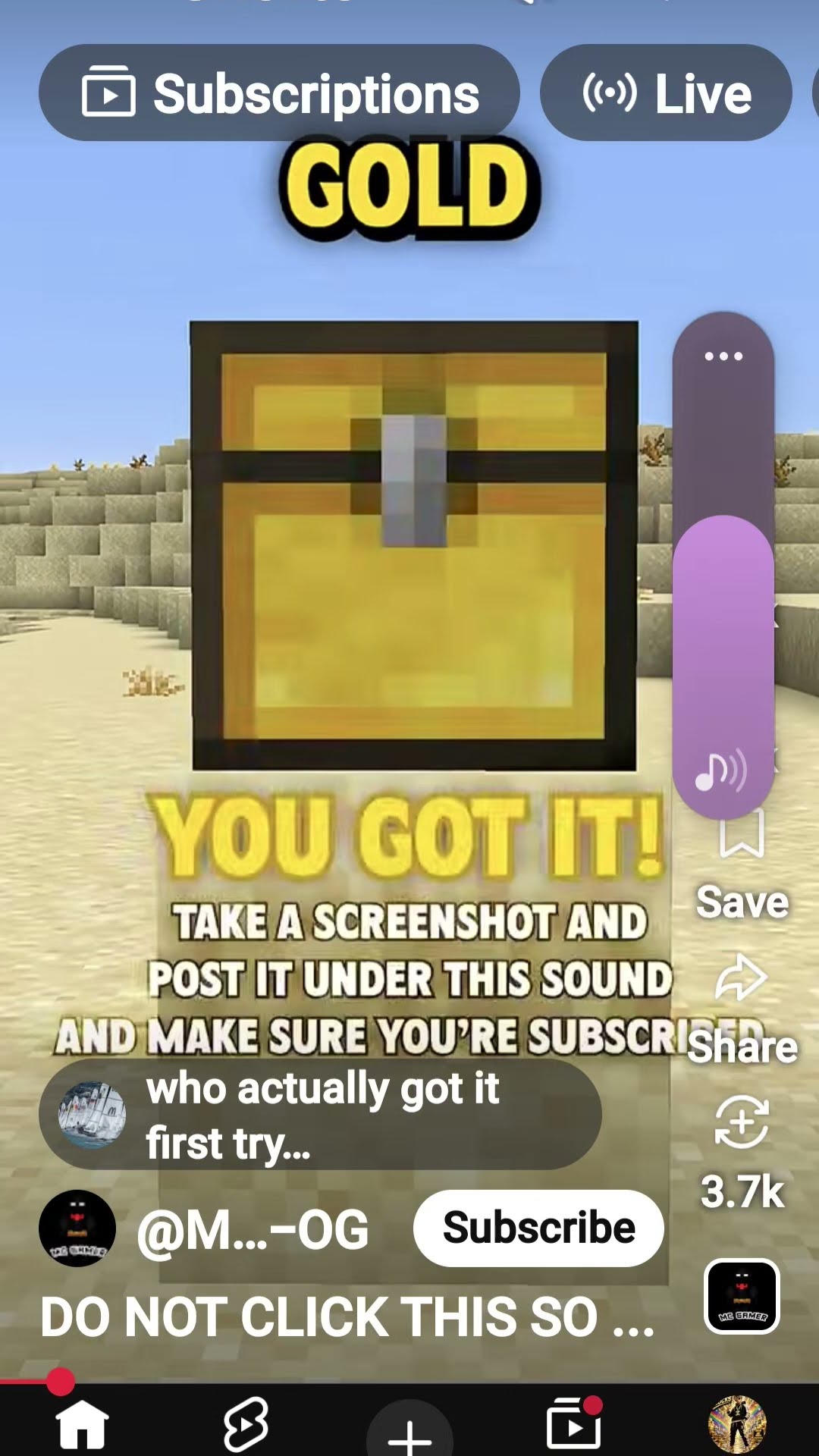 don't click the sound pls - YouTube