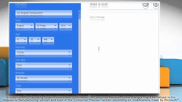 How to send an event invitation in the Calendar app in Windows® 8