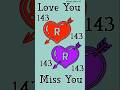 R+R Name Couple short | Art drawing WhatsApp status video || #namestatus #cutecouple #youtubeshorts