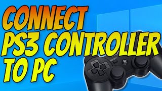 How To Connect A Ps3 Controller To Windows 10 On Pc Or Laptop Tutorial No Motioninjoy Youtube