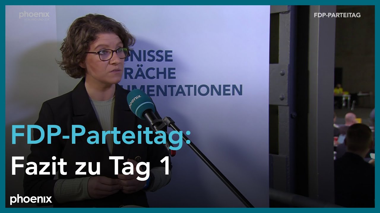 FDP-Parteitag: Ann-Kathrin Büüsker mit einer Bilanz zum 1 Tag des ...
