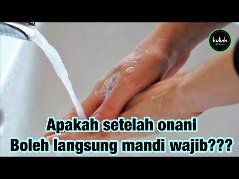 Bolehkah sehabis onani langsung mandi wajib