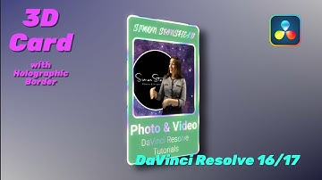 3D Card - Davinci Resolve 16/17