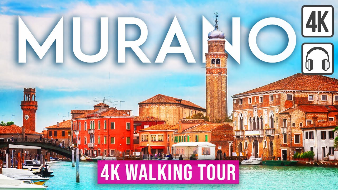Venice, إيطاليا | Murano | جولة مشي غامرة 4K