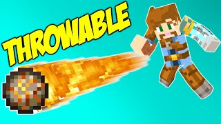 Learn how to create a THROWABLE FIREBALL in Minecraft!