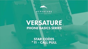 How to use Call Pull with Star Code *11 on Polycom phones