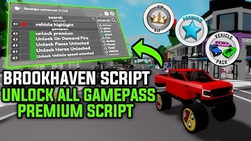Brookhaven Script Unlock All Gamepass Hub Premium Script | Fluxus, Delta, Arceus X